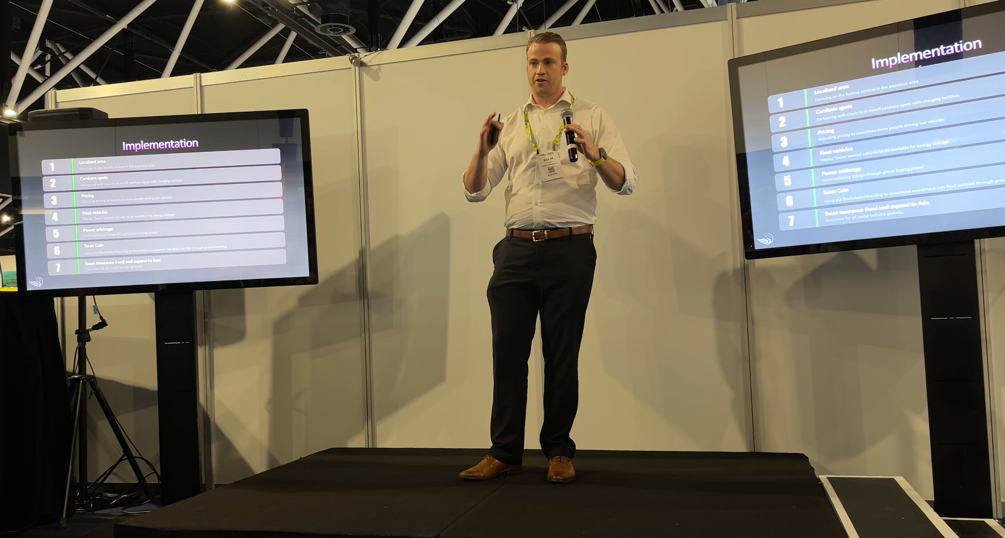 Kolin Cunningham presenting at an industry conference