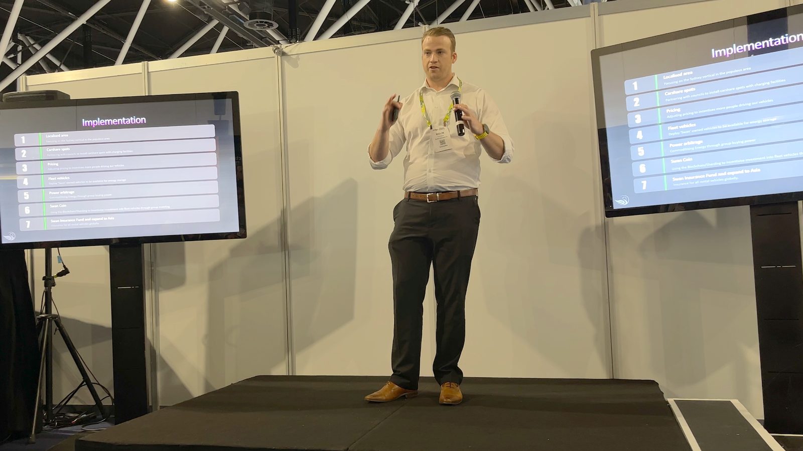 Kolin Cunningham presenting at an industry conference